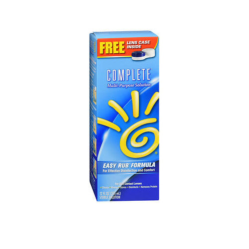 Complete, Complete Multi-Purpose Solution For Contact Lenses Easy Rub Formula, 12 oz