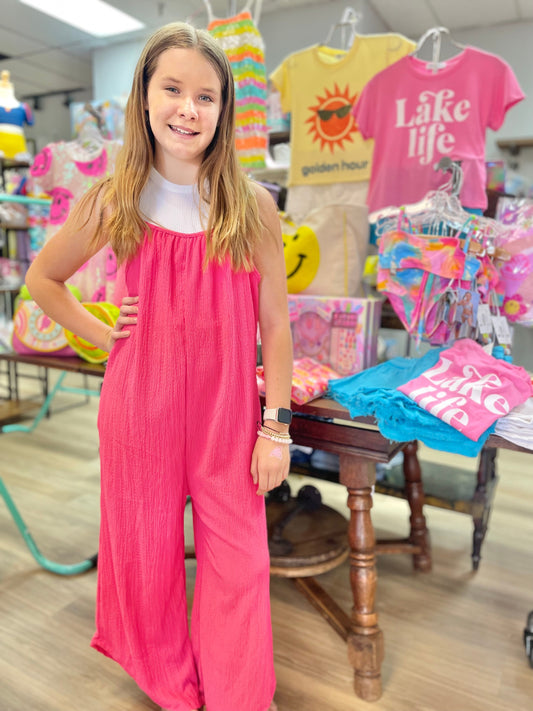 Heather Strappy Onesie, Pink