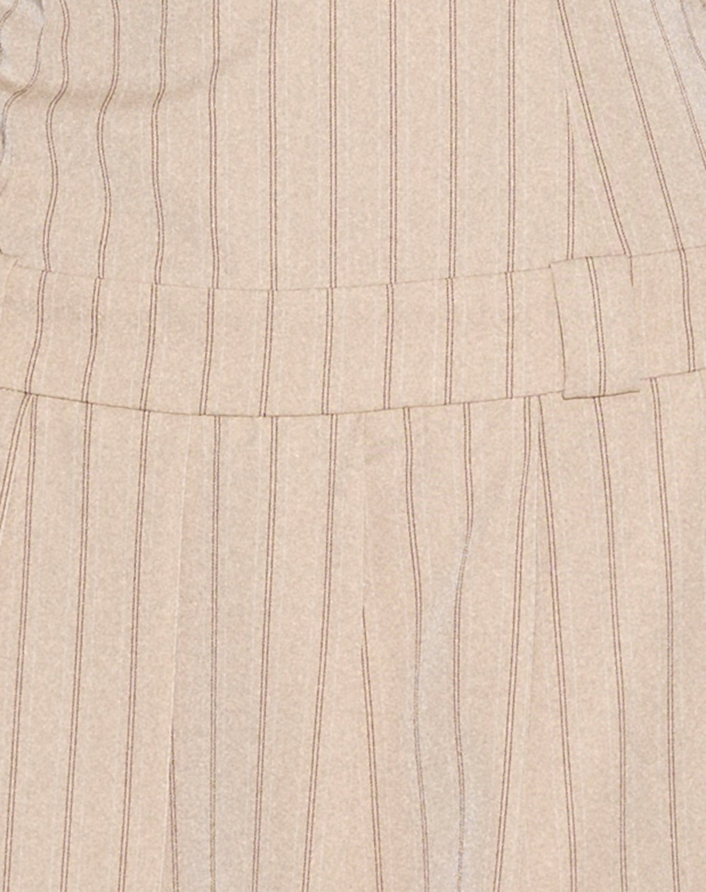 Aldari Bandeau Midi Dress in Tailoring Tan Pinstripe