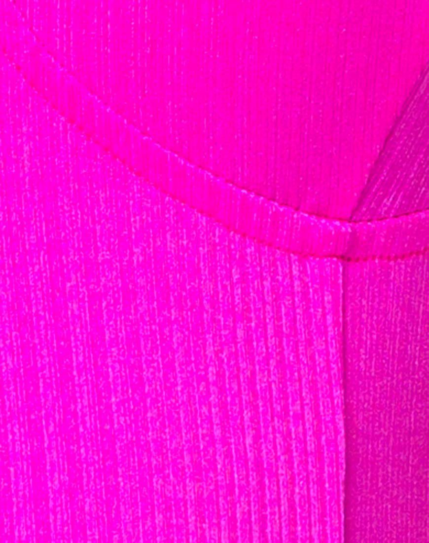 Atel Dress in Nylon Spandex Magenta