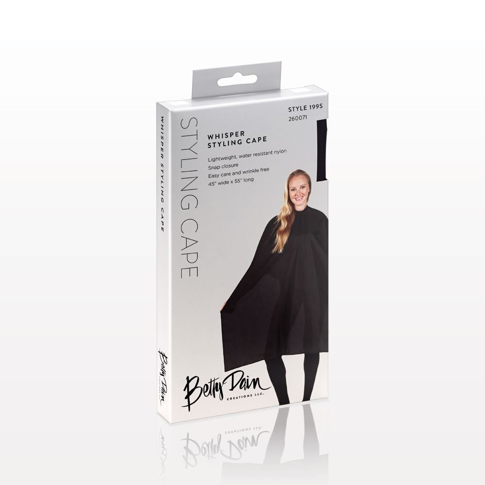 Betty Dain Whisper Styling Cape Velcro Black