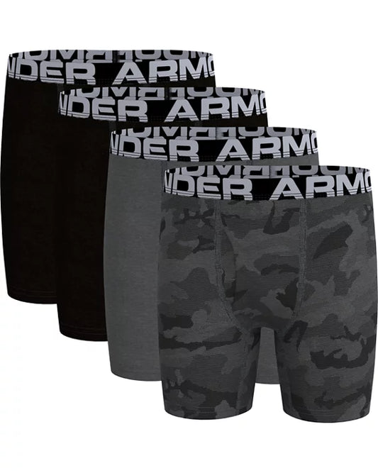 UA 4pk Camo Cotton Boxer Set
