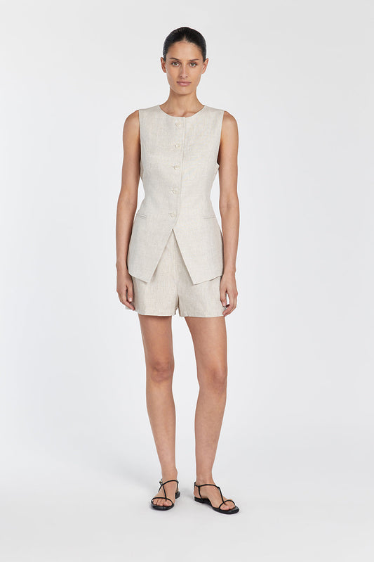JESSIE NATURAL LINEN SHORT