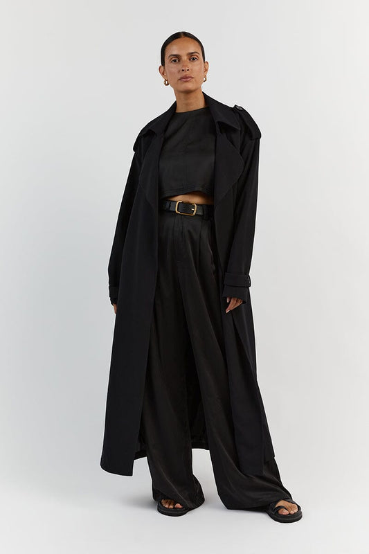 RUE BLACK TROUSER PANT Clothing DISSH Boutiques 12 BLACK
