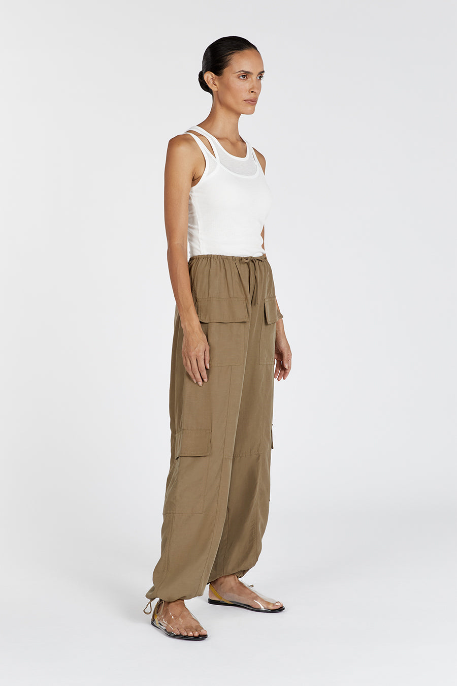 HEIDI FERN TENCEL BLEND CARGO PANT