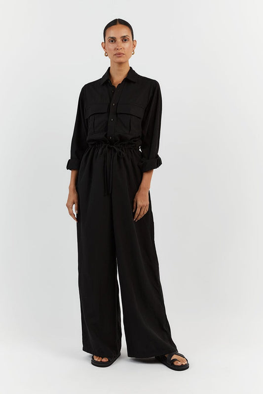 LARS BLACK TENCEL JUMPSUIT Clothing DISSH Boutiques 12 BLACK