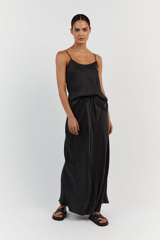 LAYLA BLACK SILK CAMI Clothing DISSH Boutiques 14 BLACK