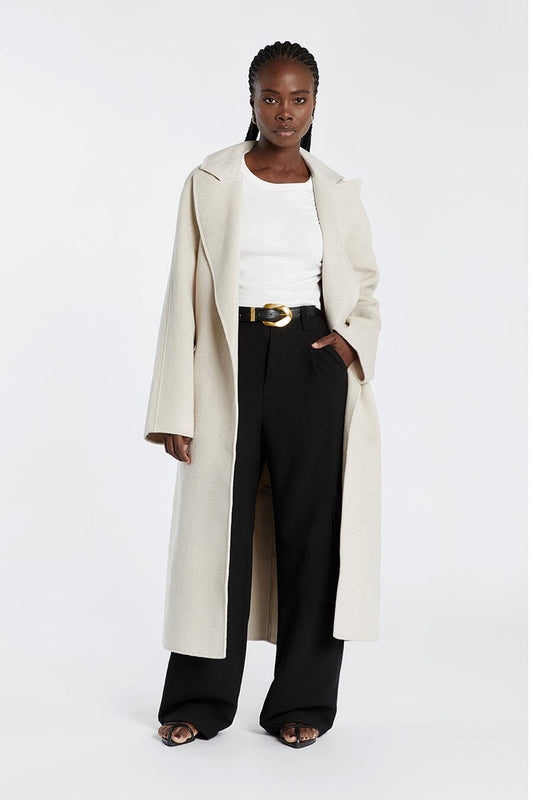 MATILDA BONE WOOL FELT COAT Clothing DISSH Boutiques S BONE