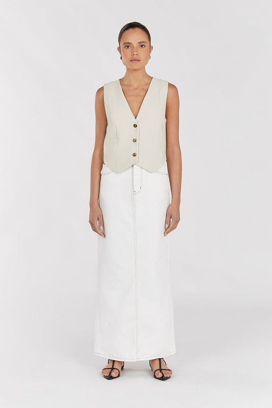 ROWAN BONE VEST Clothing DISSH Boutiques 16 BONE