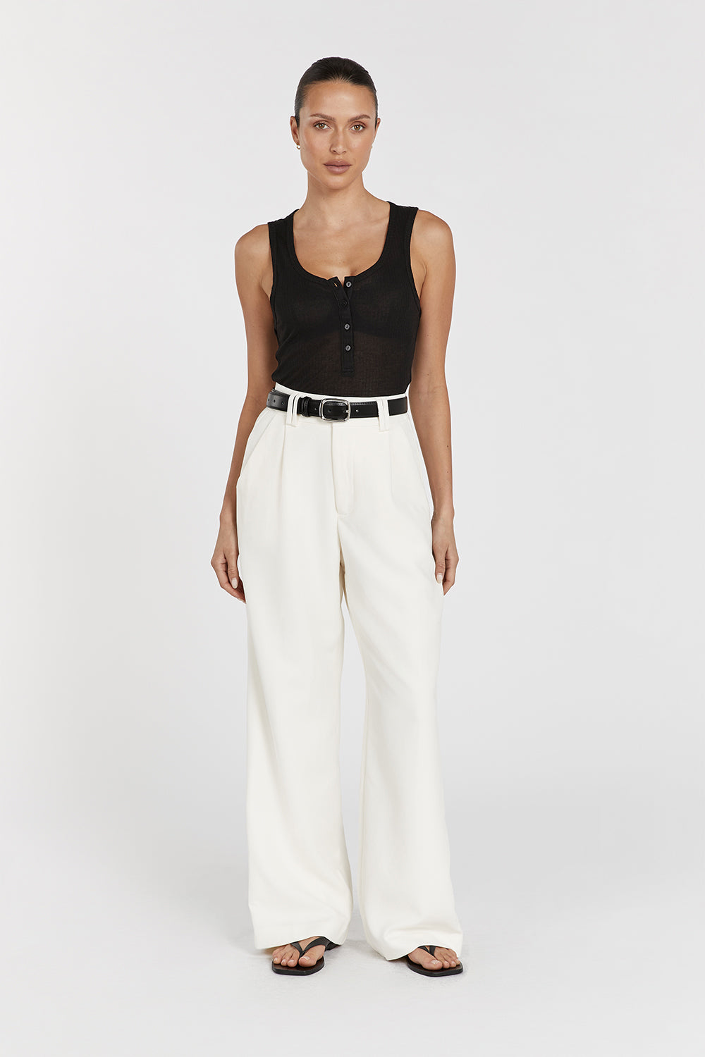 ARDEN BLACK KNIT TANK Clothing DISSH Boutiques M BLACK