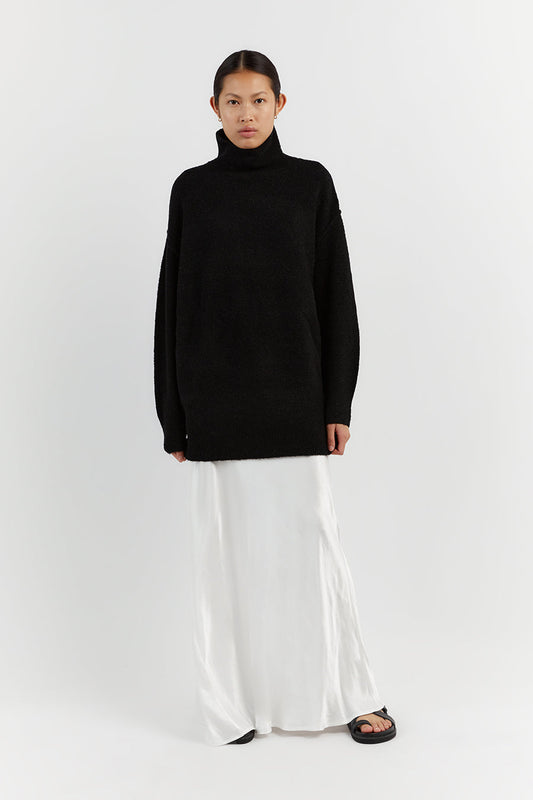 BROOKLYN BLACK HIGH NECK JUMPER Clothing DISSH Boutiques XS BLACK