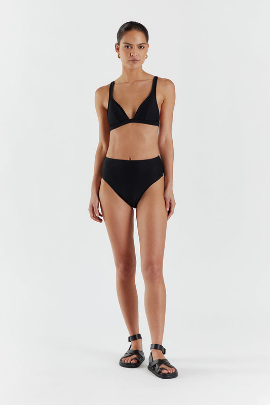 AMAYA BLACK TRIANGLE BIKINI TOP Clothing DISSH Boutiques XXL BLACK
