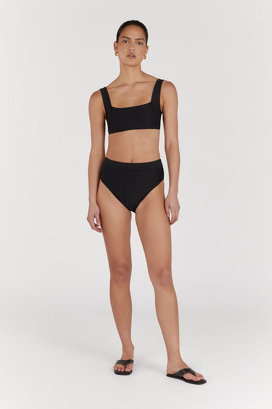 AMAYA BLACK SPORT BRA SWIM TOP Clothing DISSH Boutiques L BLACK