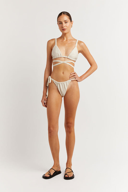 LOLA CREAM STRING BIKINI BOTTOM Clothing DISSH Boutiques L CREAM