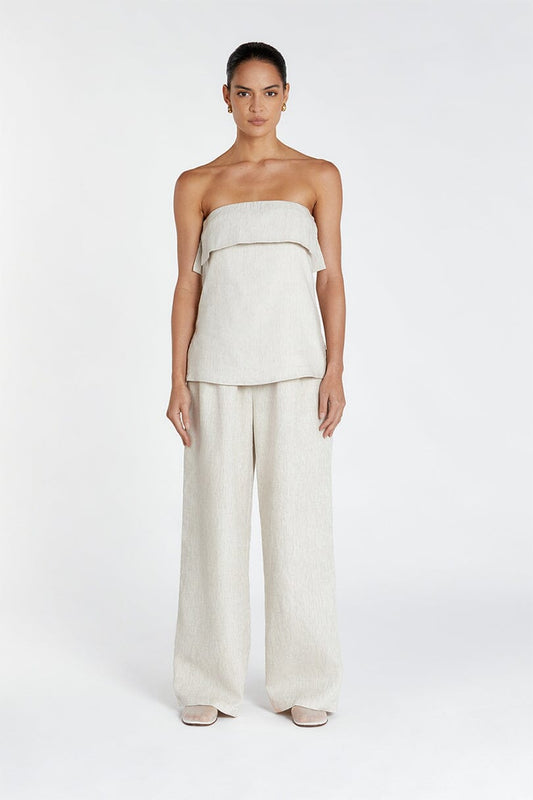 LUCCA NATURAL STRAPLESS TOP