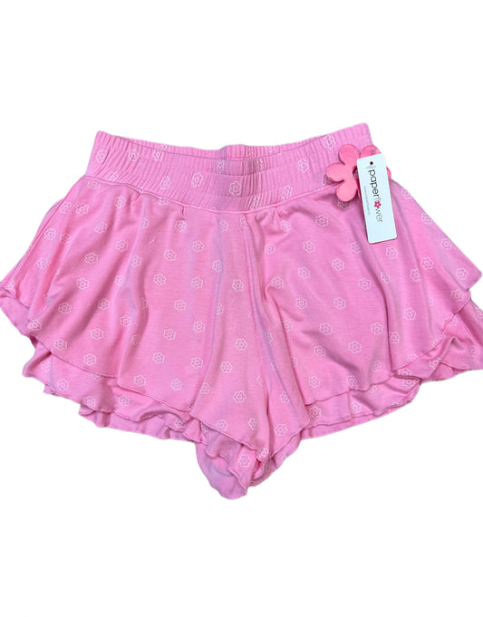 Allover Print Floral Ruffle Short