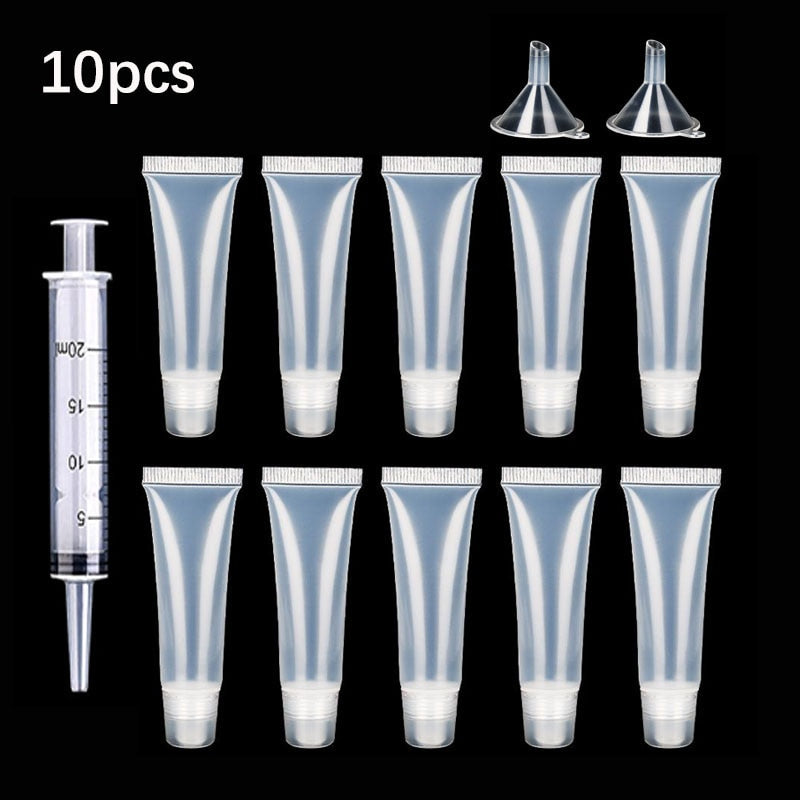 50PCS 15ML Empty Lip Gloss Tubes Containers