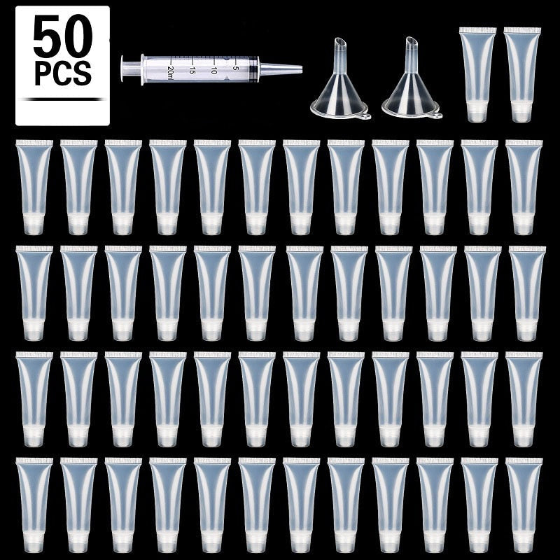 50PCS 15ML Empty Lip Gloss Tubes Containers