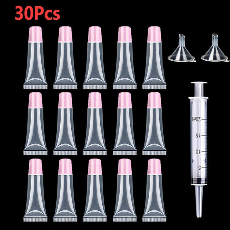 50PCS 15ML Empty Lip Gloss Tubes Containers