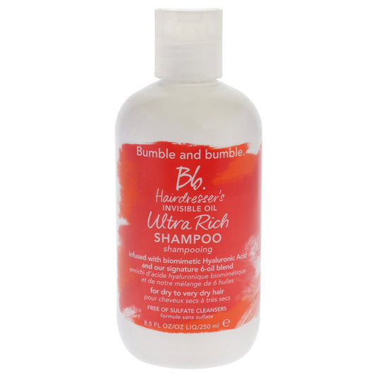 Hairdressers Invisible Oil Ultra Rich Shampoo by Bumble and Bumble for Women - 8.5 oz Shampoo