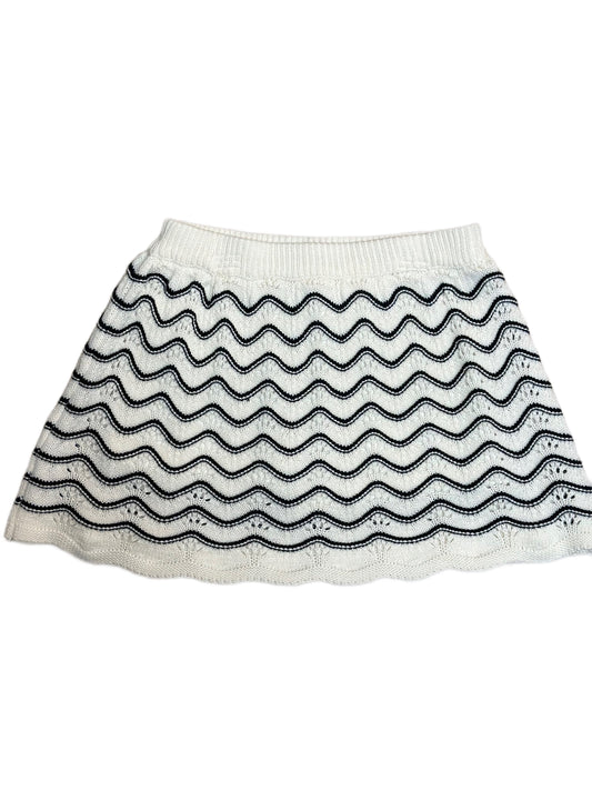 Gabbi Crochet Skort, Black/Cream