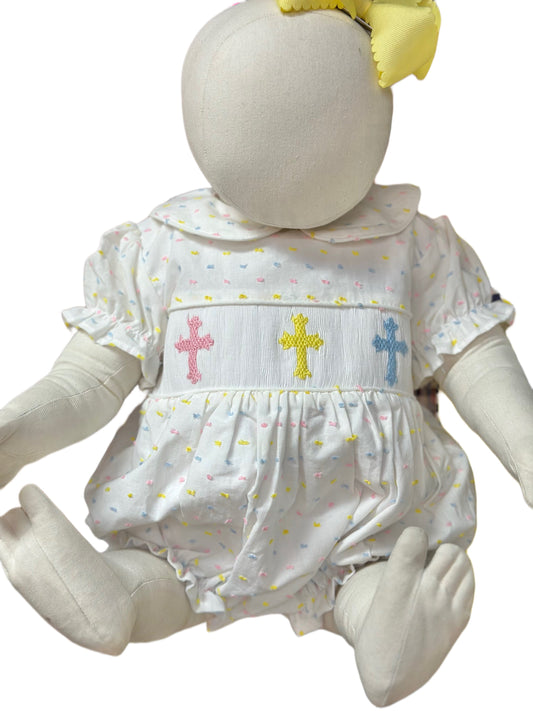 Multi Colored Smock Cross Girl Bubble