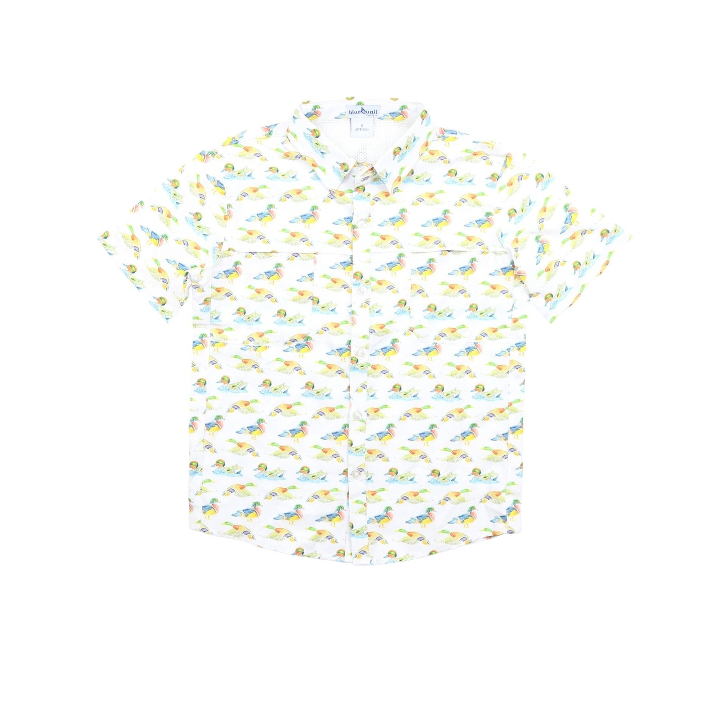 Ducks Print Short Sleeve Shirt