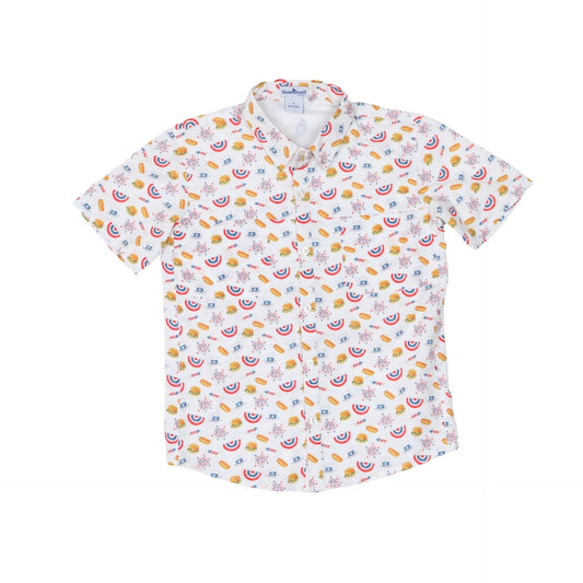 Independence Day Print Short Sleeve Shirt