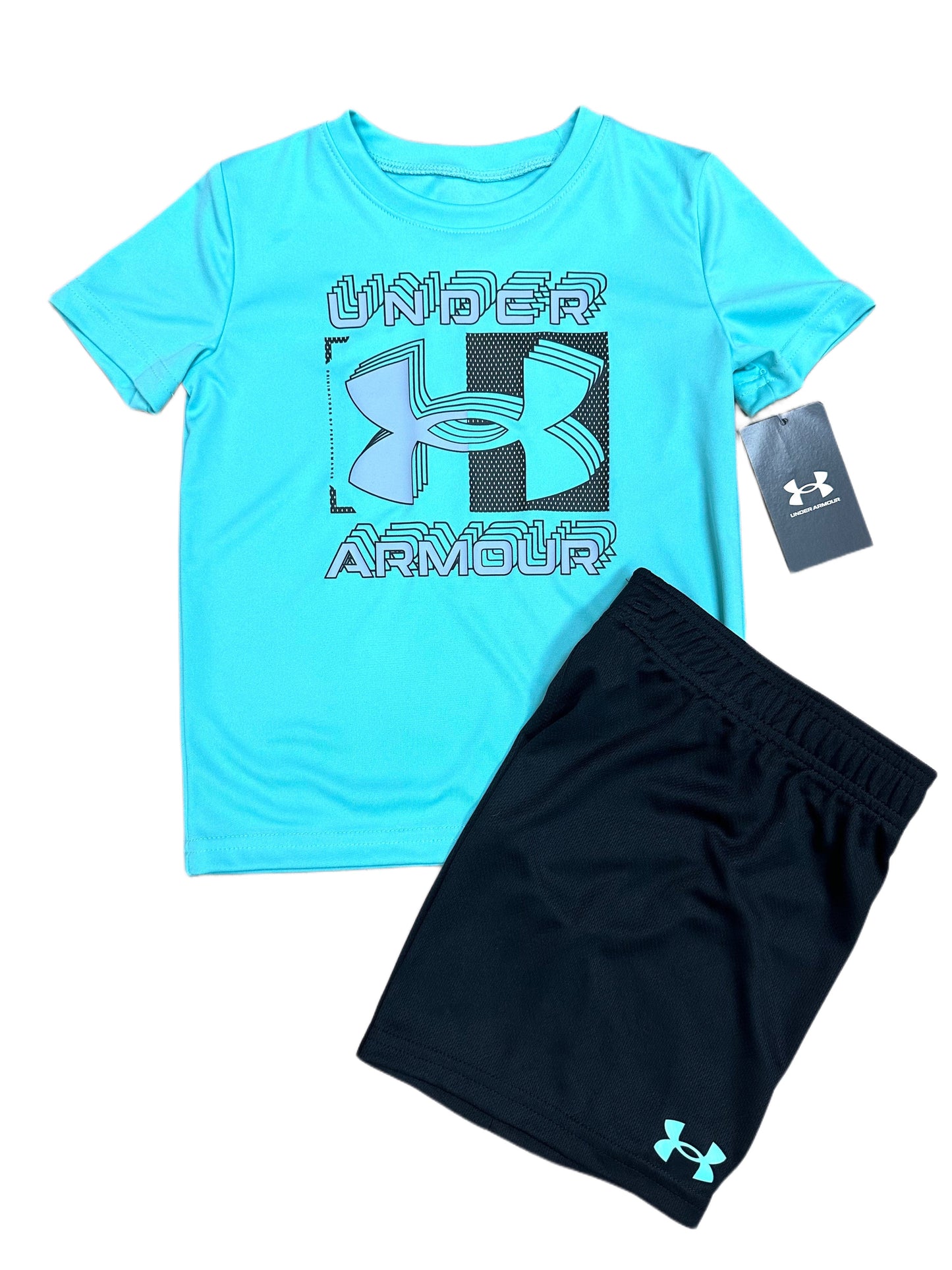 UA Graphic SS w/Mesh Short Set