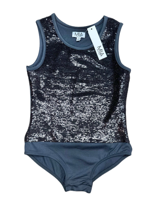 Mia Sequin Bodysuit, Black