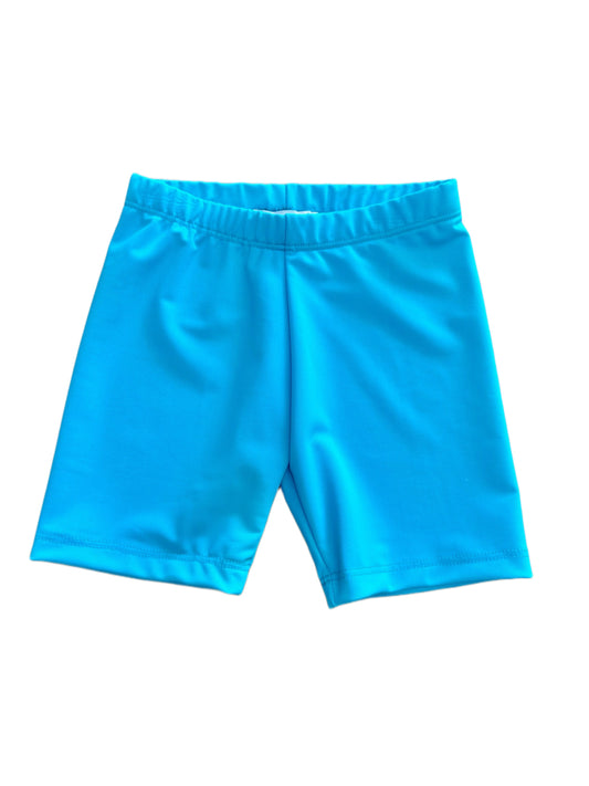 Girls Bike Short, Aqua