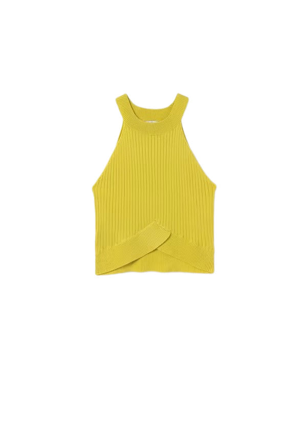 Lizo Ribbed Halter Sweater