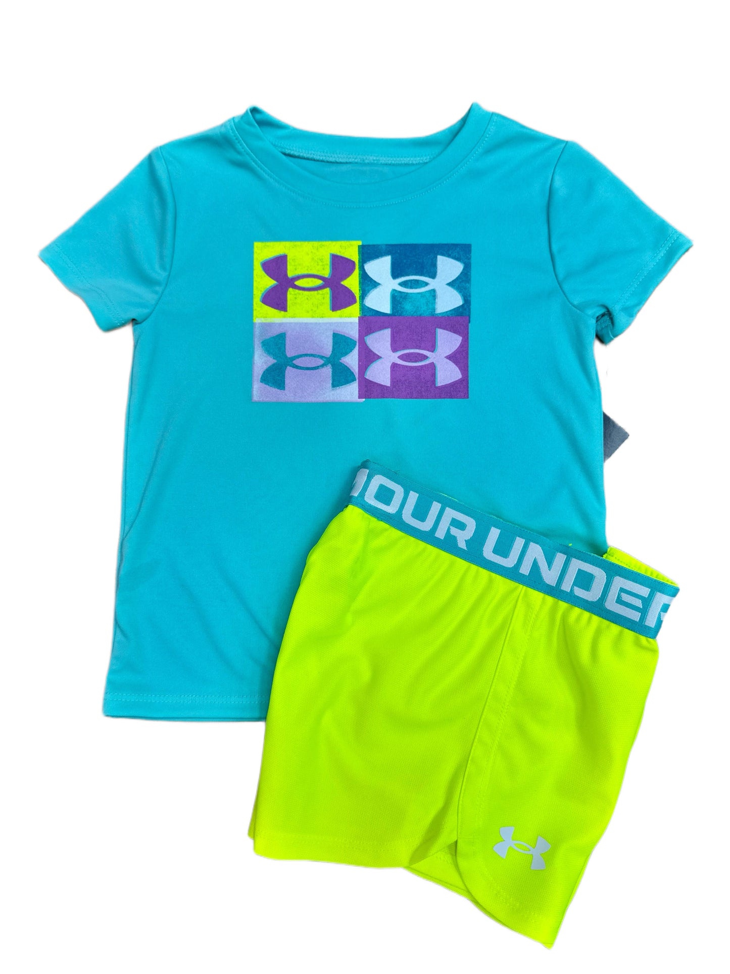 UA Play Up Short, Hi-Vis Yellow