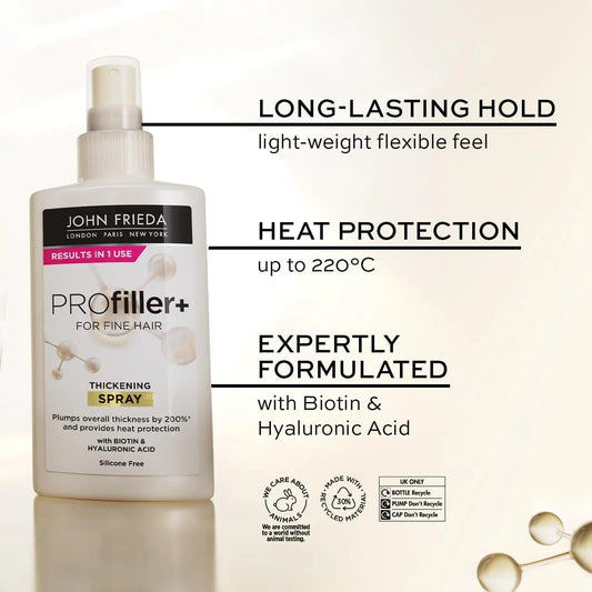 Get Fuller, Thicker Hair with John Frieda PROfiller+ Thickening Spray