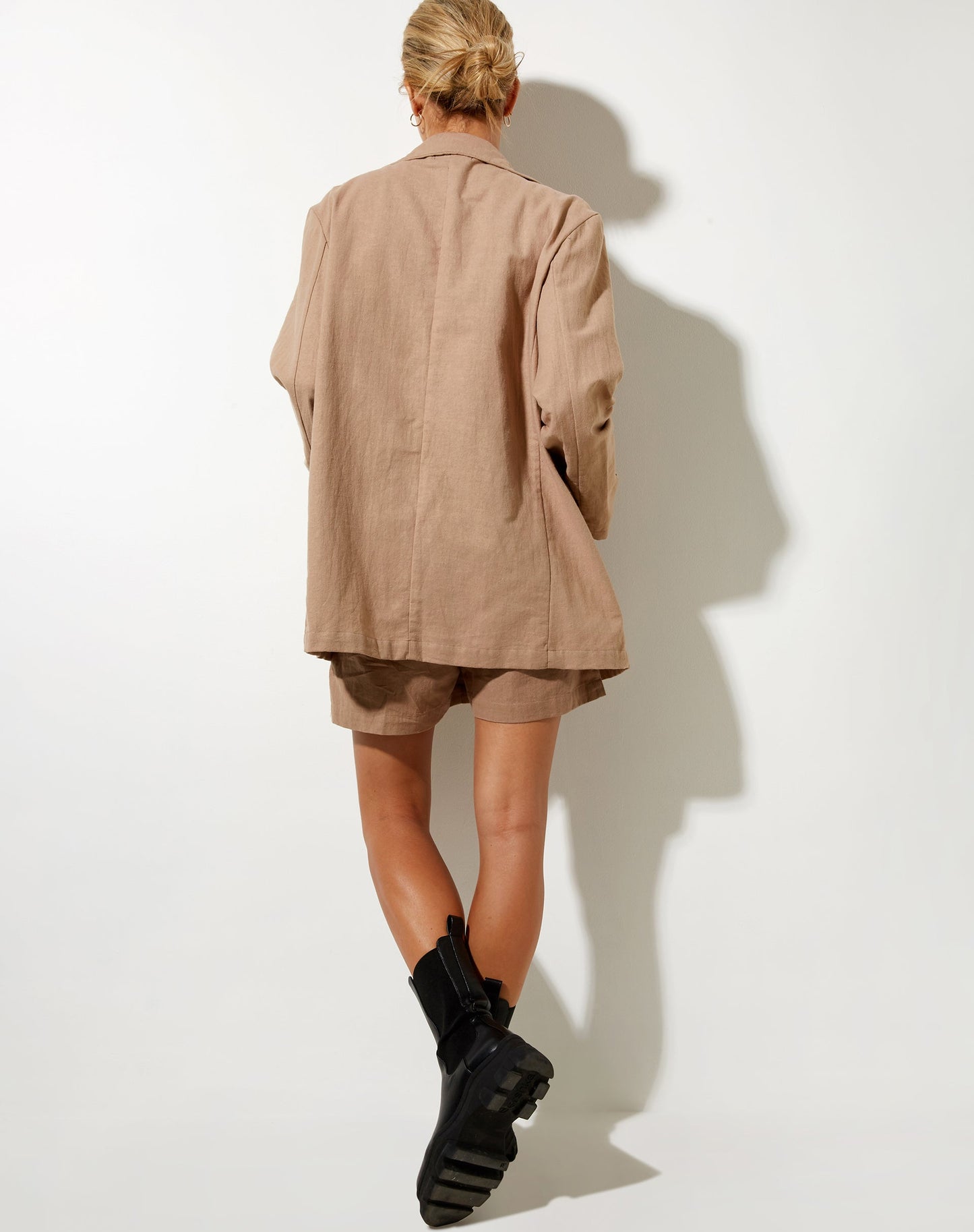 Maiwa Blazer in Rami Biscuit