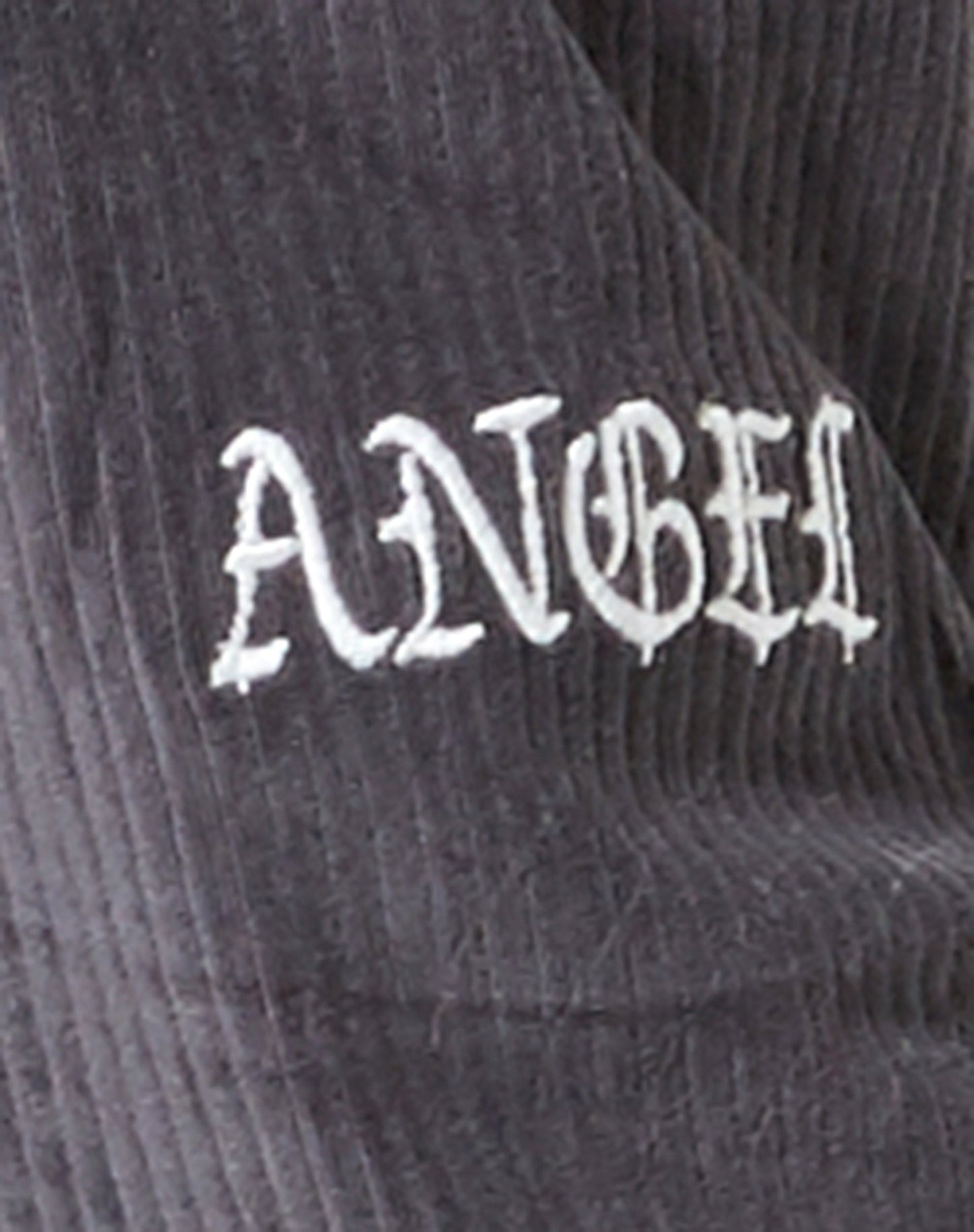 Obeli Trouser in Charcoal Grey 'Angel' Embro