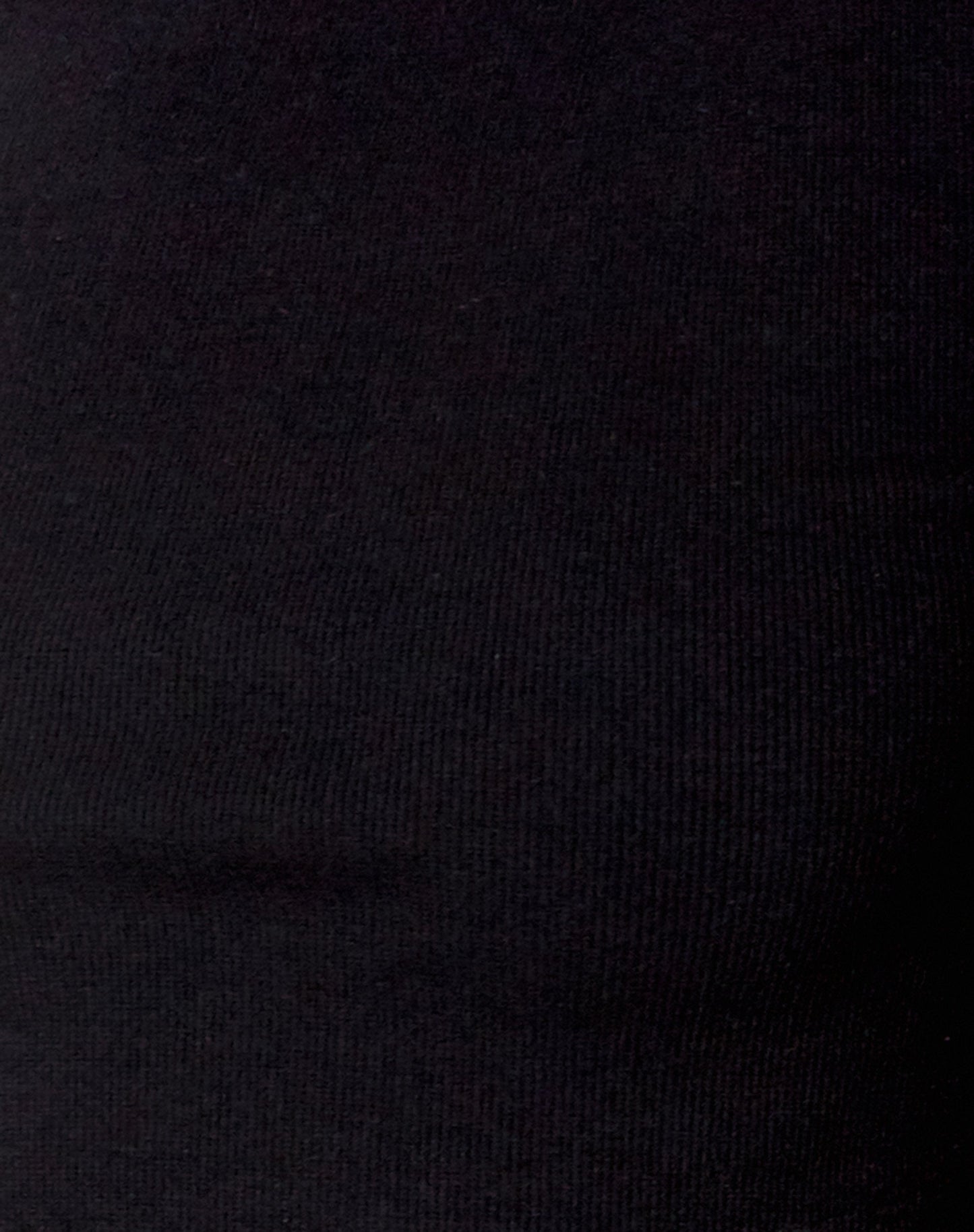 Que Crop Top in Rib Black