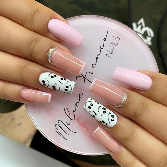 24pcs Long Coffin False Nails