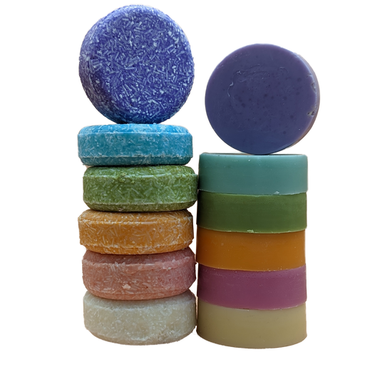 Handcrafted Natural Sulfate-Free Shampoo & Conditioner Bar Set