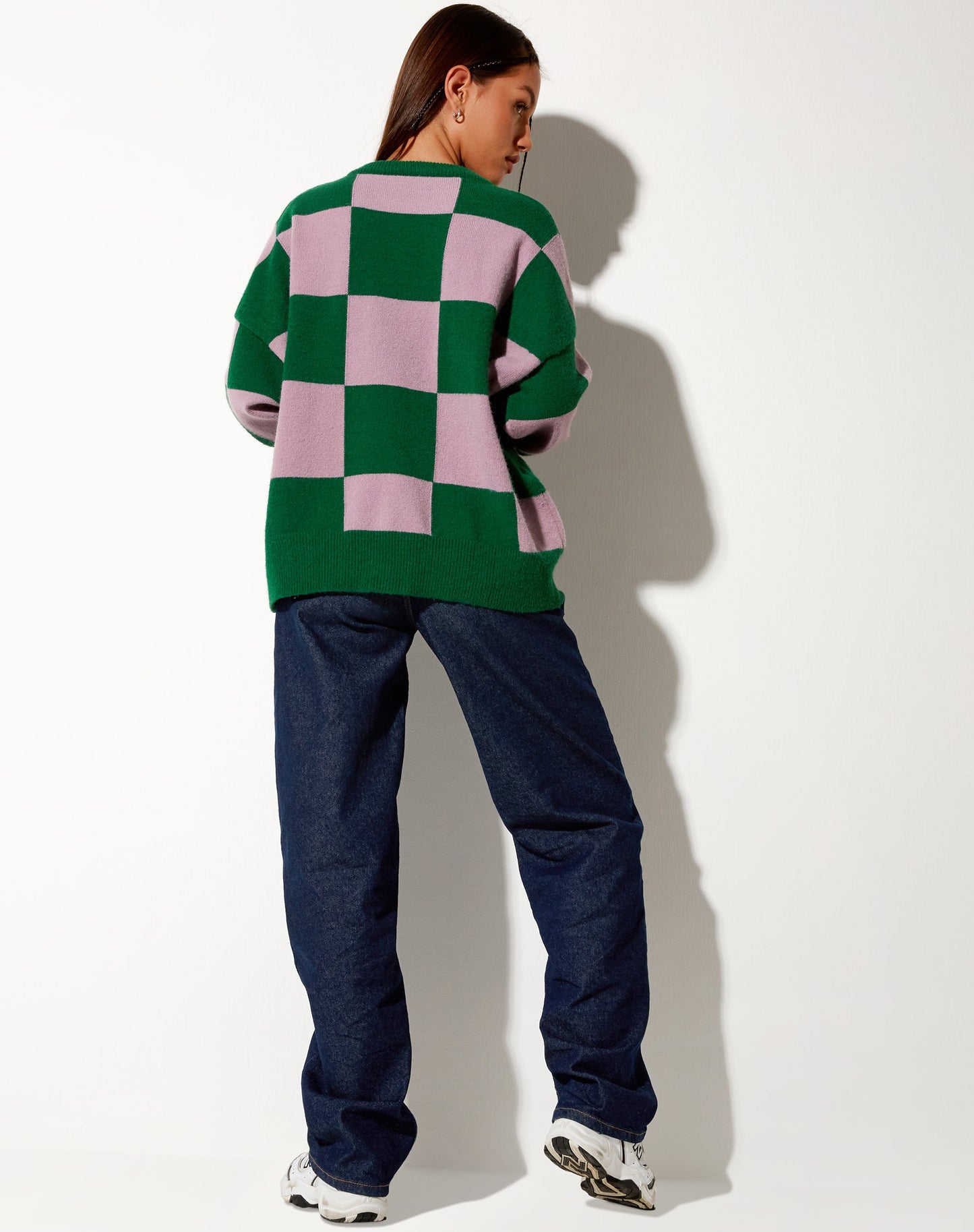 Tamari Sweatshirt in Pink and Green