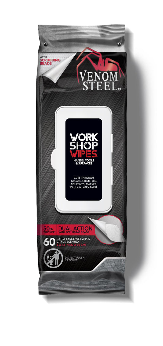 Venom Steel Workshop Wipes with Scrubbing Beads