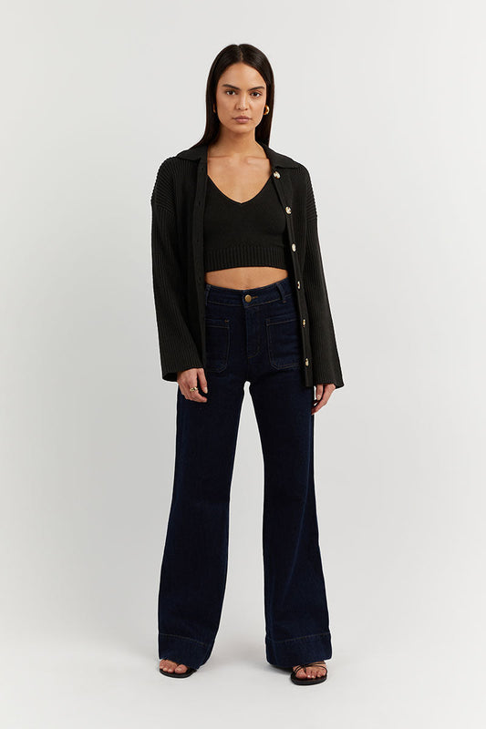 STELLA BLACK SHIRT Clothing DISSH Boutiques L BLACK