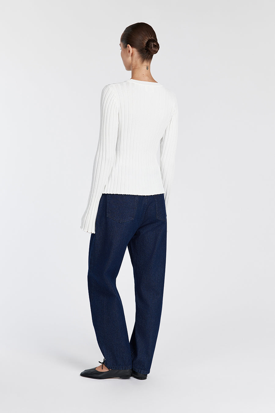ADA OFF WHITE LONG SLEEVE KNIT TOP