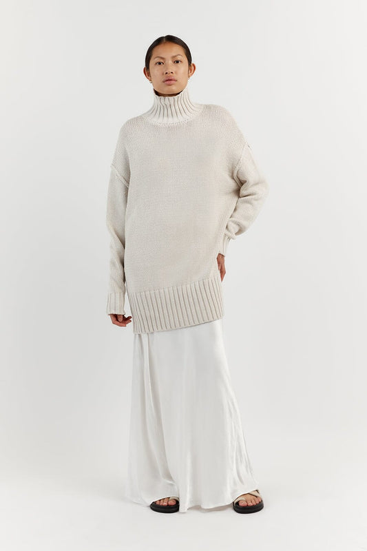 HARLOW STONE KNIT JUMPER Clothing DISSH Boutiques XS STONE
