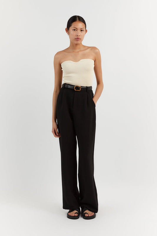 VERONICA BUTTER BANDEAU KNIT TOP Clothing DISSH Boutiques XS BUTTER