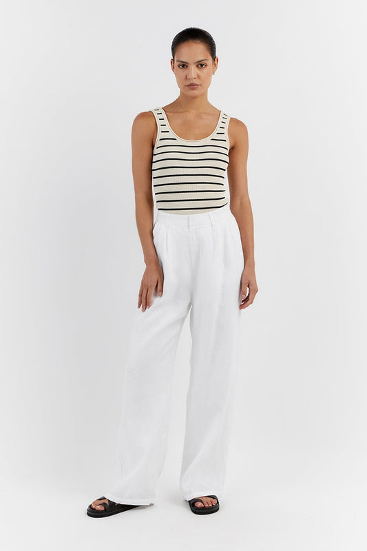 BILLIE BUTTER STRIPE KNIT TANK Clothing DISSH Boutiques L BUTTER