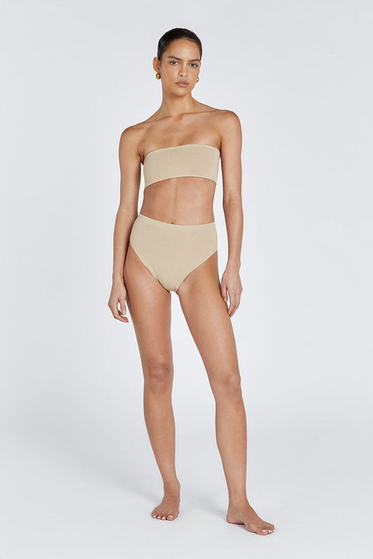 BASE BEIGE BANDEAU TOP Clothing DISSH Boutiques XXL BEIGE