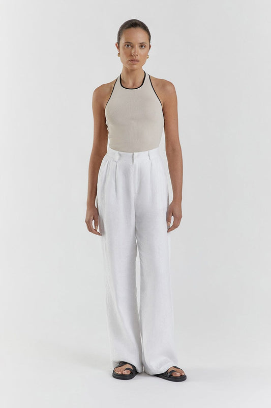 KARLIE STONE BIND HALTER TOP Clothing DISSH Boutiques XXL STONE