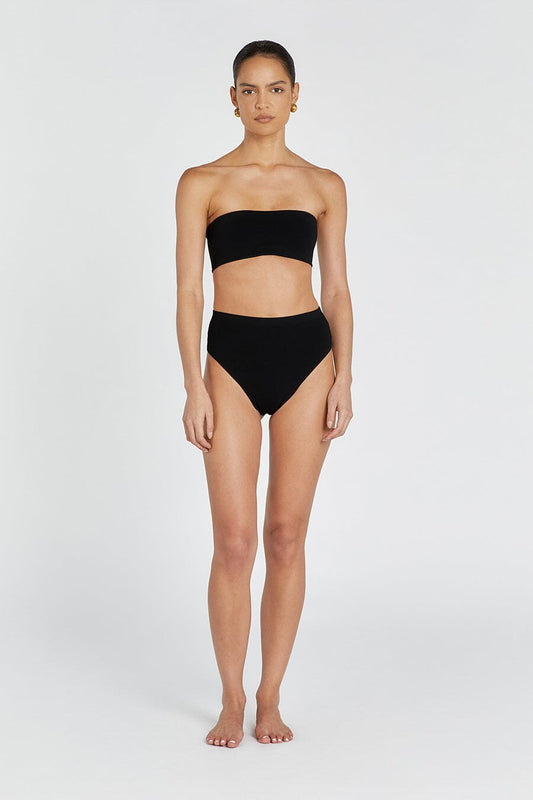 BASE BLACK HIGH WAIST BRIEF Clothing DISSH Boutiques XS BLACK