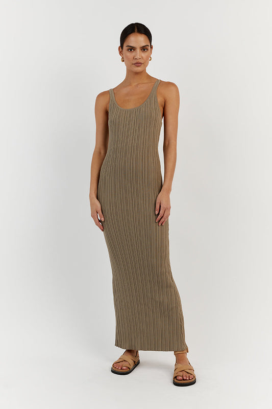 SIENNA MOSS SCOOP MIDI DRESS Clothing DISSH Boutiques XXL MOSS